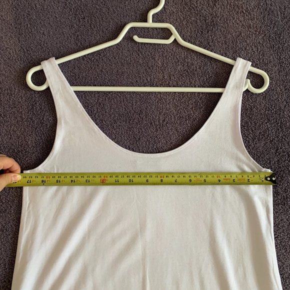 chloe angus white long tank top or slip - Picture 7 of 8